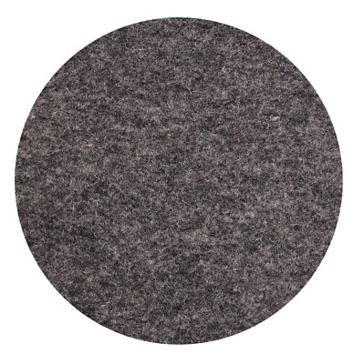 ESTA-Design Filz Untersetzer 100% Merino Wolle Tischset rund ø 33 dunkel grau