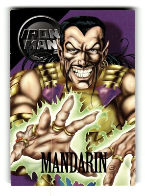 1996 Fleer Marvel Vision Embossed Trading Card Mandarin #90