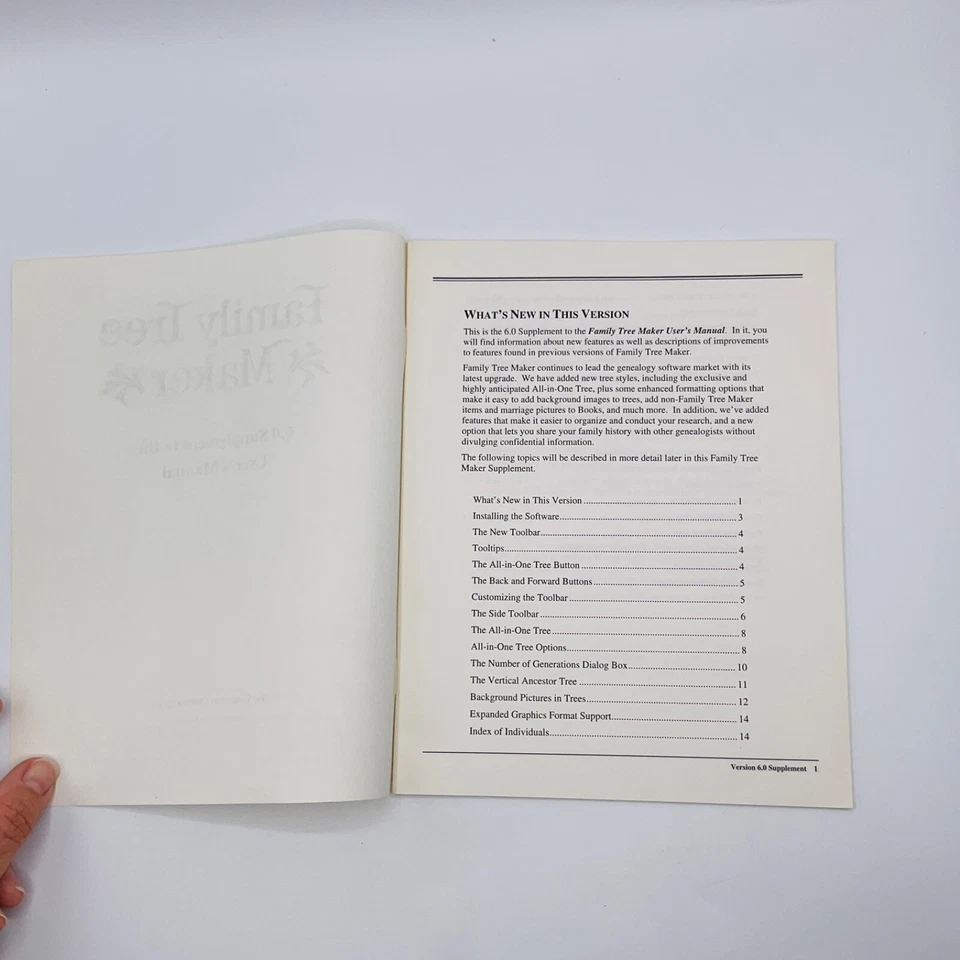 The Learning Co FAMILY TREE MAKER Version 6.0 User Manual Book Only VTG - Image 2 of 4