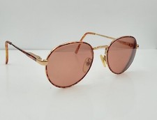Vintage Ralph Lauren Tortoise Gold Round Metal Sunglasses FRAMES ONLY
