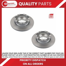 FEBI Rear Brake Disc Set for Transit V363 Chassis Cab 13-