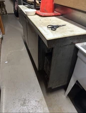 Used 60" Commercial Refrigerator Top Sandwich Salad Prep Table Works Make Offer