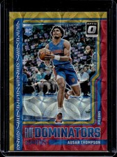 2023-24 Optic Ausar Thompson Elite Dominators RC Red and Gold International #/99