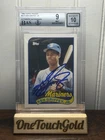 1989 Topps KEN GRIFFEY JR. ON CARD ROOKIE AUTO Mariners #41T BGS Mint 9/ Auto 10