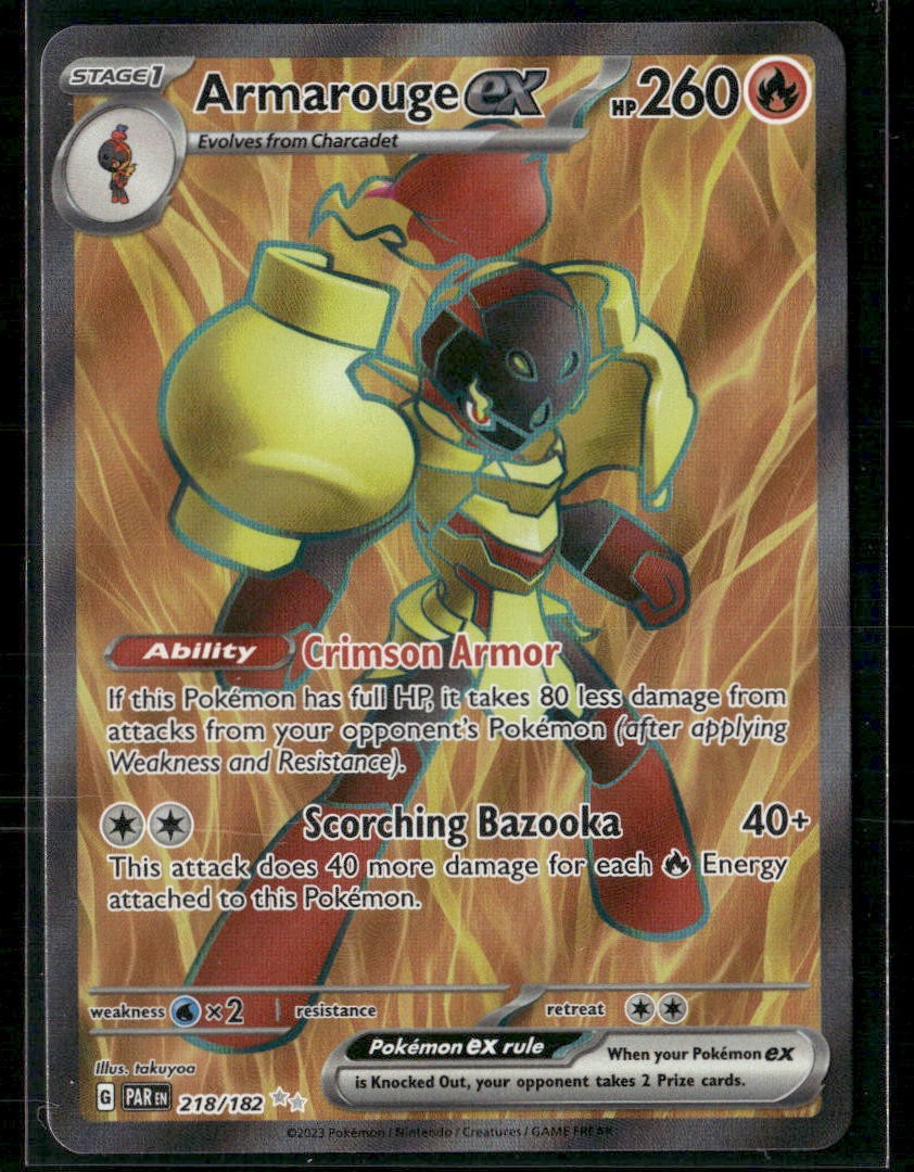 Armarouge ex - Ultra Rare SV04: Paradox Rift 218/182 NM