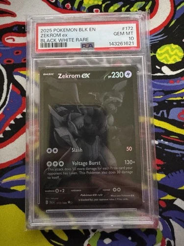 Zekrom ex 172/086 Sv: Black Bolt Holo PSA 10