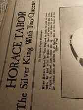 K1-9 Ephemera 1962 Article Horace Tabor