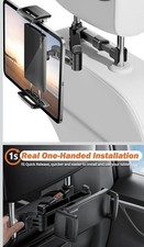 360  Car Back Seat Headrest Mount Tablet Holder for 4-13  Universal iPad Phone