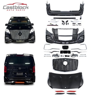 Fit 2016-2020 Mercedes-Benz V Class Vito W447 Metris Full Body Kit Front Grill