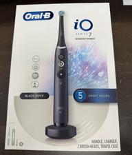 Oral-B iO Series 7 Rechargeable Electric Toothbrush - Black Onyx - New Sealed