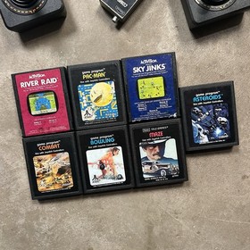 Atari 2600 Console With 2 Joysicks with 7 classic Games Tested & Working Great. 
