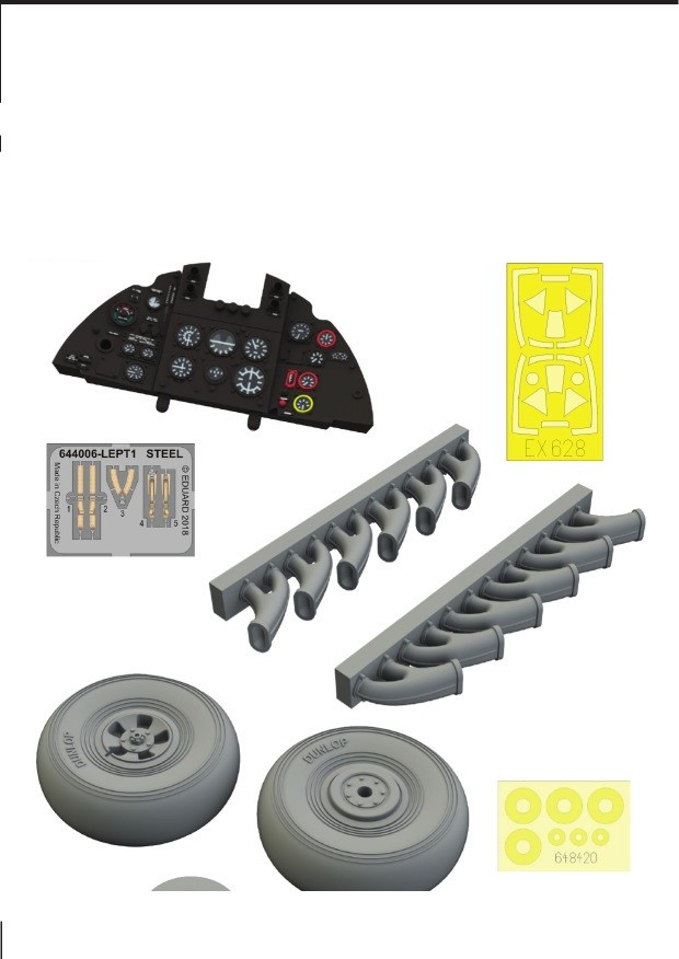 Eduard Accessories 644038 - 1:48 Tempest Mk.v W/ Early Wheels Löökplus F. For