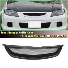 Matte Black Grille Mesh Grill For Mazda Protege5 Mp3 2001-2003 Upper Bumper Hood