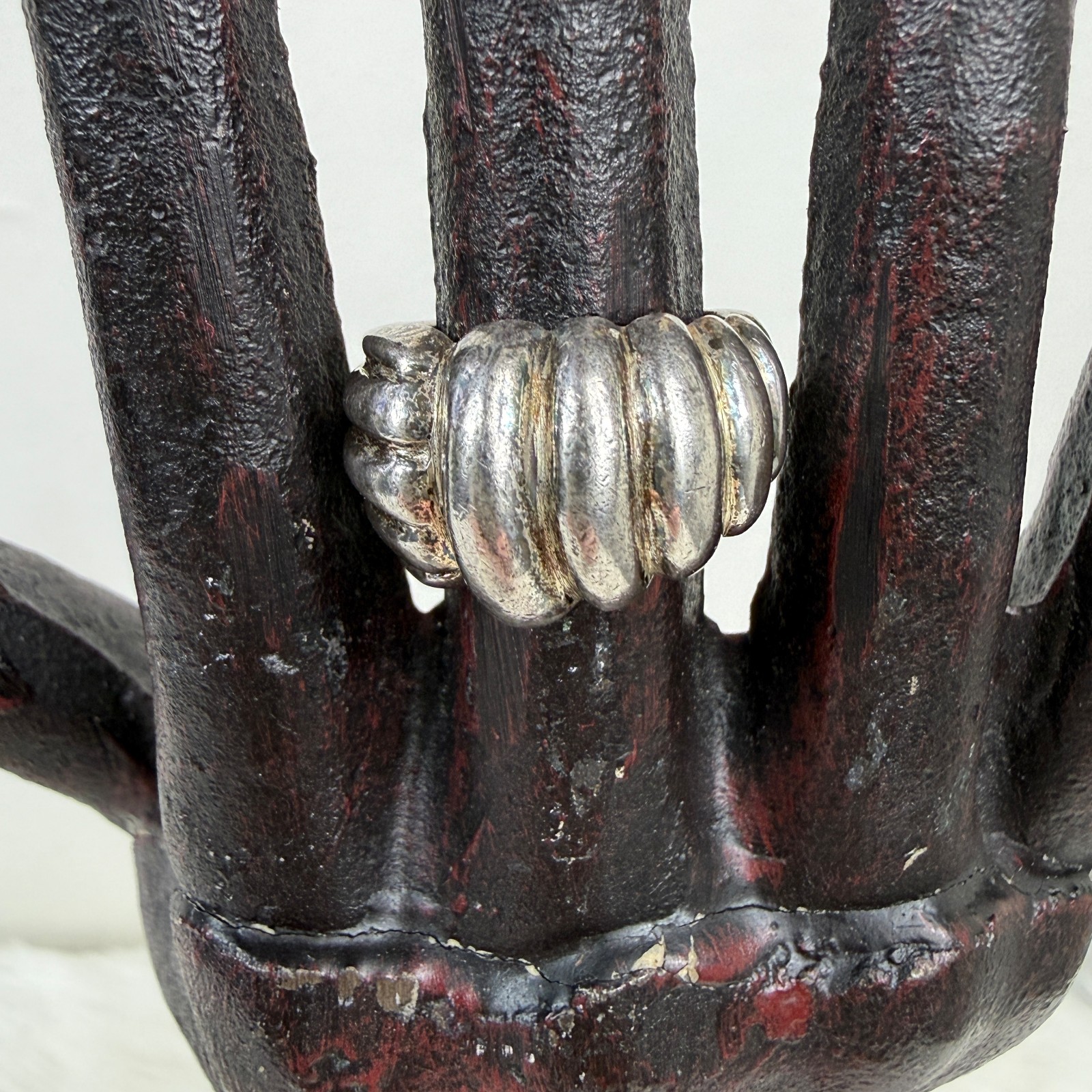 Sterling Silver Chunky Statement Ring Size 6 925 … - image 1