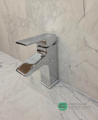 Roper Rhodes Relax eckige Monoblock Waschtischarmatur - Chrom auf Messing