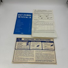 1977 Ford Mustang II Owners Manual Original OEM & CONSUMER INFO & STARTING INSTR