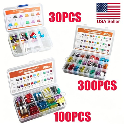 #ad #ad 30 300PC Car Blade Fuse Assortment Assorted Kit Blade Set Auto Truck Automotive $3.99