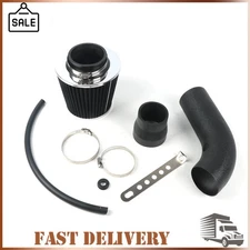 Black 3" Car Cold Air Intake Filter Induction Kit Pipe for Universal Aluminum