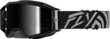 FLY RACING 37-5516 Zone Elite Goggle Grey/Black with Black Mirror Lens