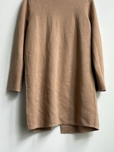 J. Crew Juliette Collarless Sweater Blazer Heather Khaki Wool Longline Pockets M - Picture 14 of 14