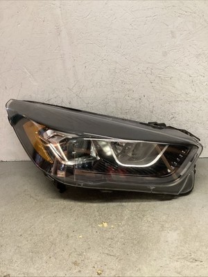 2017-2019 Ford Escape Right RH PASSENGER SIDE HEADLIGHT OEM HALOGEN W/DRL BLACK