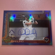 2025 Topps Pro Debut - Dylan Dreiling #PD-115 Blue Foil Autographs /150 (AU, RC)