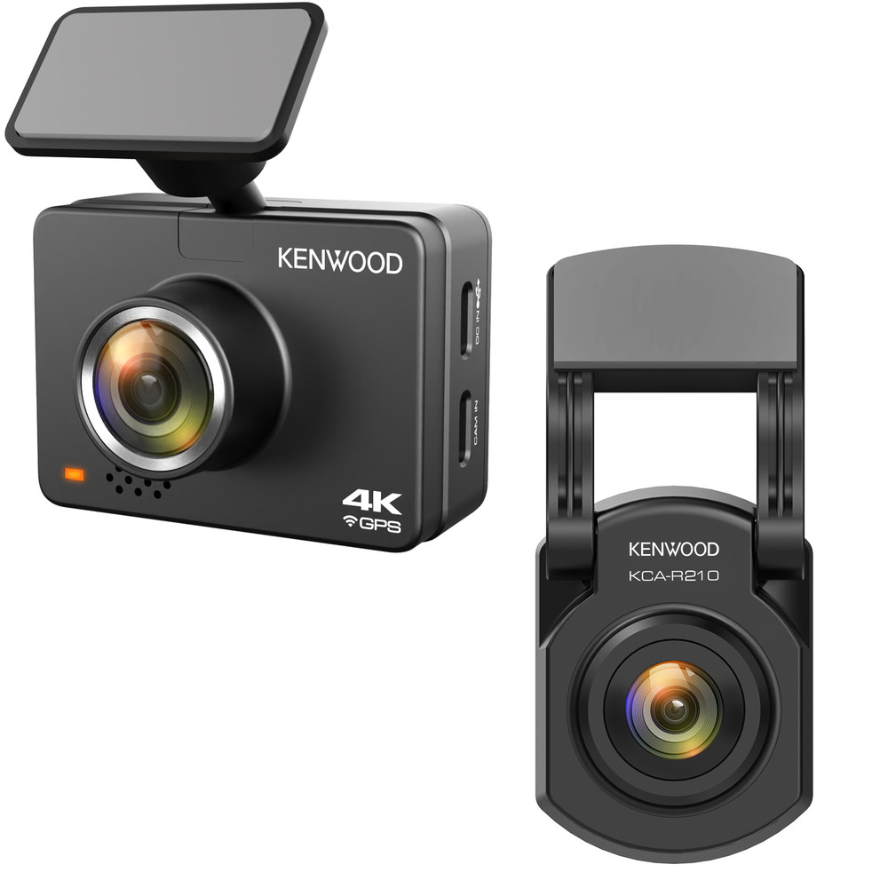 Компактная фронтальная и задняя камера Kenwood DRV-A610WDP с разрешением 4K HD 5489000₽