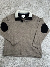 Weatherproof Vintage 1/4 Zip Pullover Size Large Elbow Pads