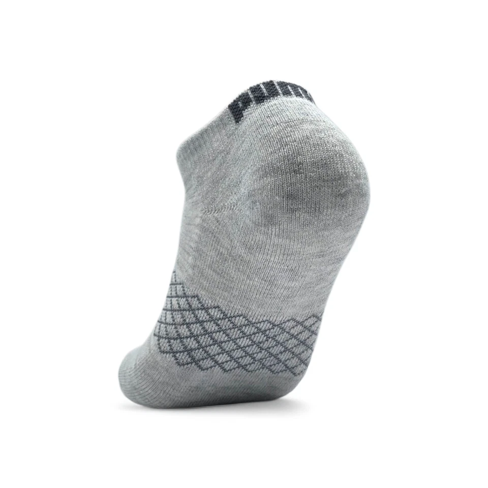 Puma Mujer Corte Bajo Bajo Bajo Tobillo Gris Color Calcetines 6 Pares Foto 4 de 4