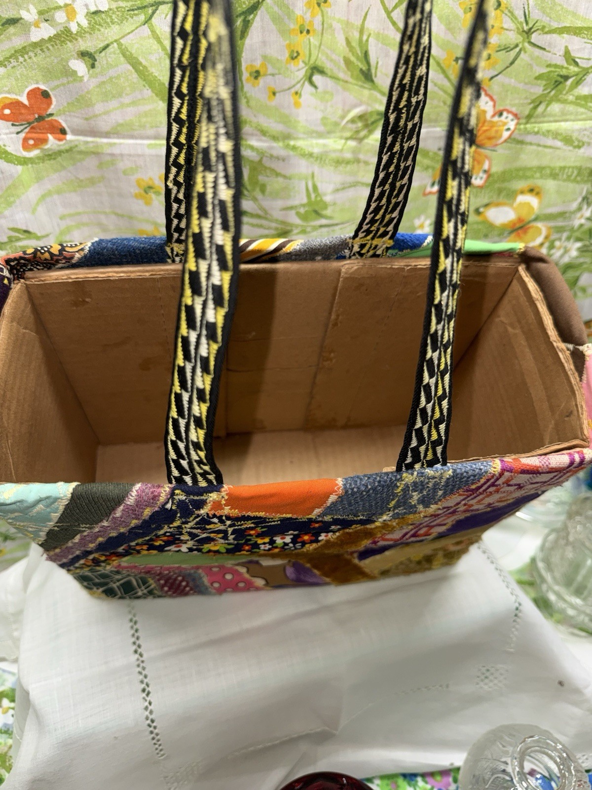 Patchwork Large Box Tote Purse - image 8