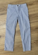 Polo Ralph Lauren Boys Size 5 Blue And White Striped Seersucker Chino Pants