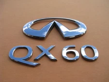 14 15 16 17 18 19 20 INFINITI QX60 REAR LID CHROME EMBLEM LOGO BADGE SIGN A46590