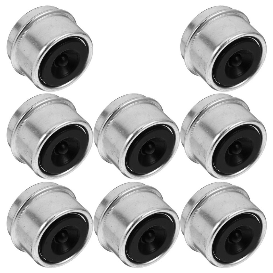 Dust Cap Microscope 8pcs 2'' Trailer Axle Dust Cap, Grease Hub Cap with Rubber Plug | eBay UK