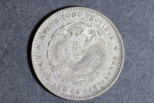 China Kwangtung Province 20 Fen Guangxu ND 1890-1908 80% Silver Coin - Very Fine