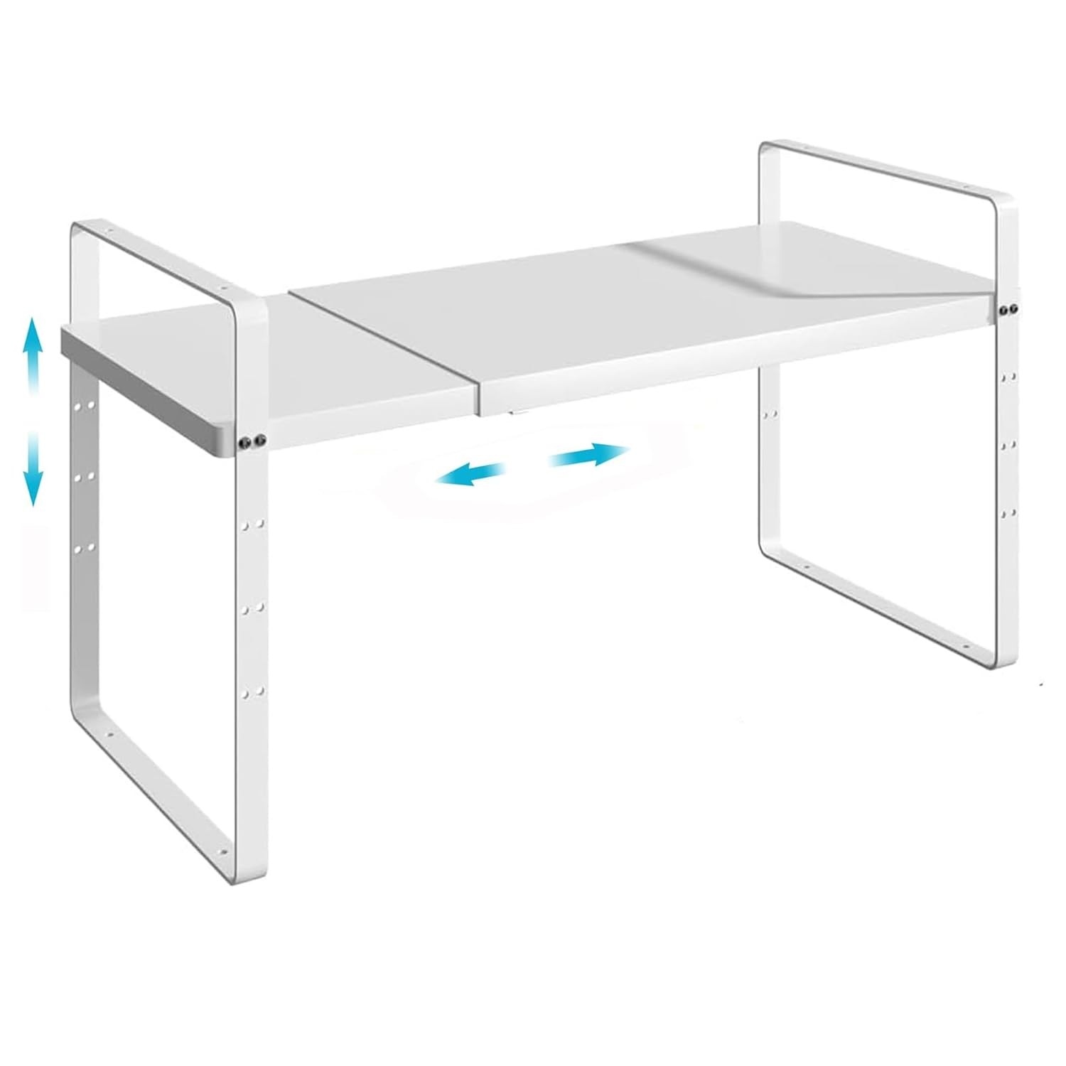 Expandable Cabinet Shelf Organizers, Stackable Kitchen Counter Shelves Spice ...-image