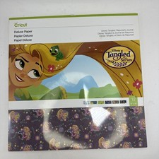 Cricut Disney TANGLED RAPUNZEL's JOURNAL Deluxe Paper 12 Double Sided Sheets New