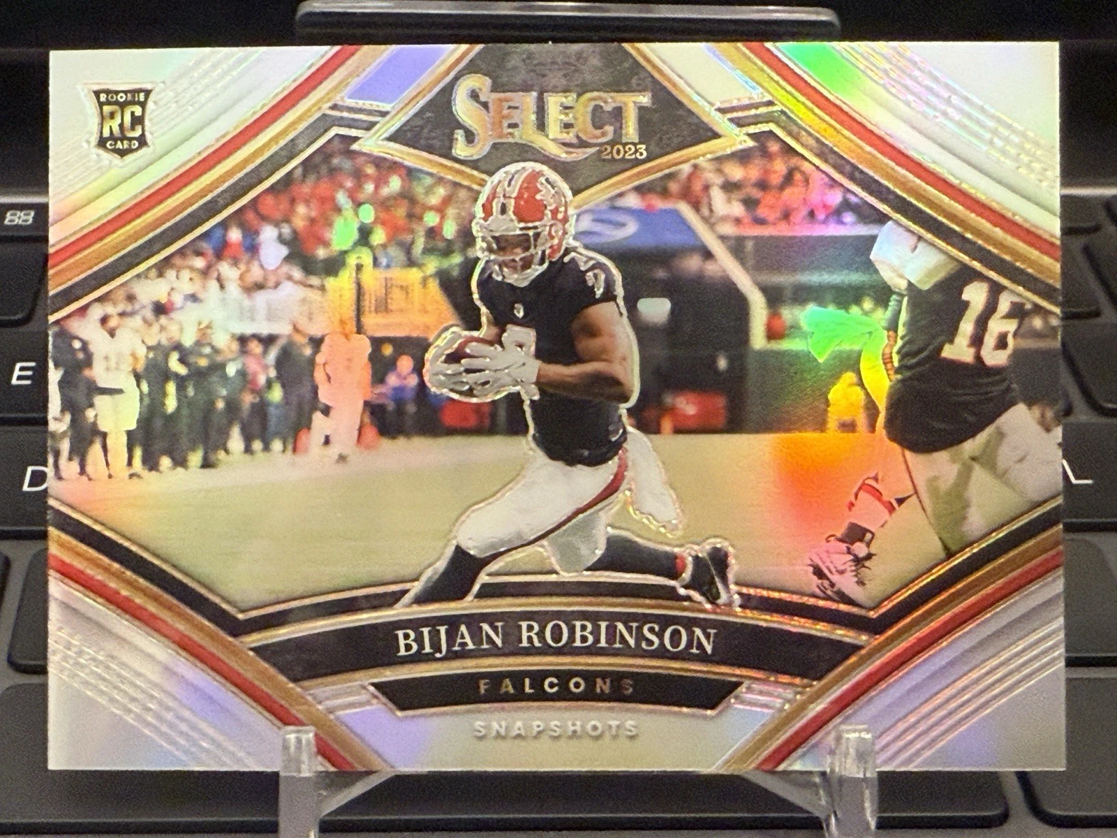2023 Select #13 Bijan Robinson Snapshots Silver Prizm RC Atlanta Falcons