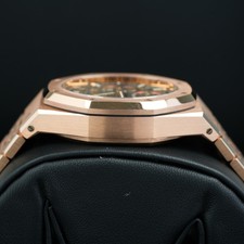 2022 Audemars Piguet Royal Oak Chronograph 38mm Blue Rose Gold Complete Set 8