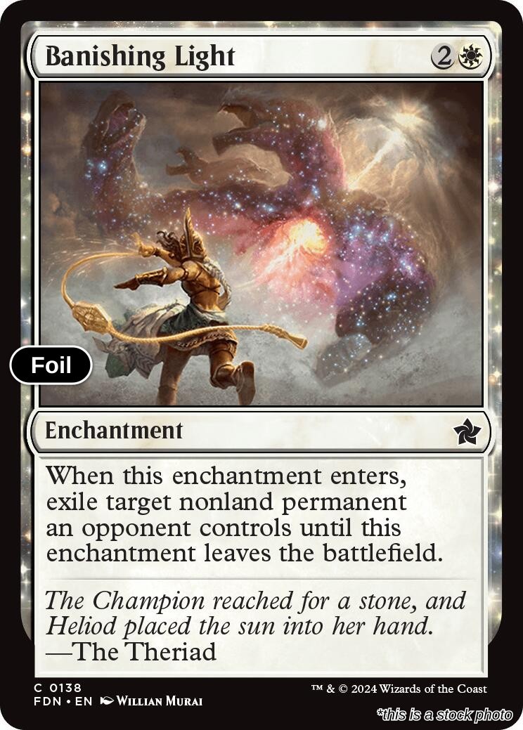 Banishing Light FDN 138 MTG Foundations Common Foil EN NM