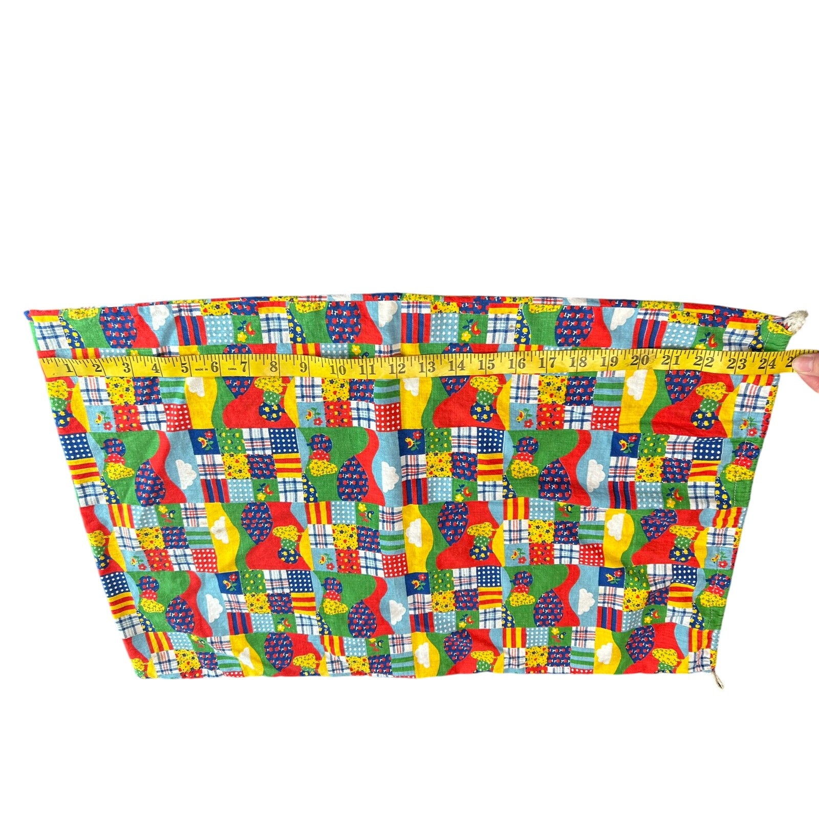 Cottagecore patchwork styled pillowcase style tie… - image 3