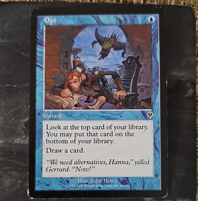 Wizards of the Coast Magic: The Gathering Opt Invasion 64 Blue Common Reg EN