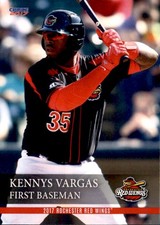 2017 Rochester Red Wings Choice #23 Kennys Vargas Morovis Puerto Rico PR Card