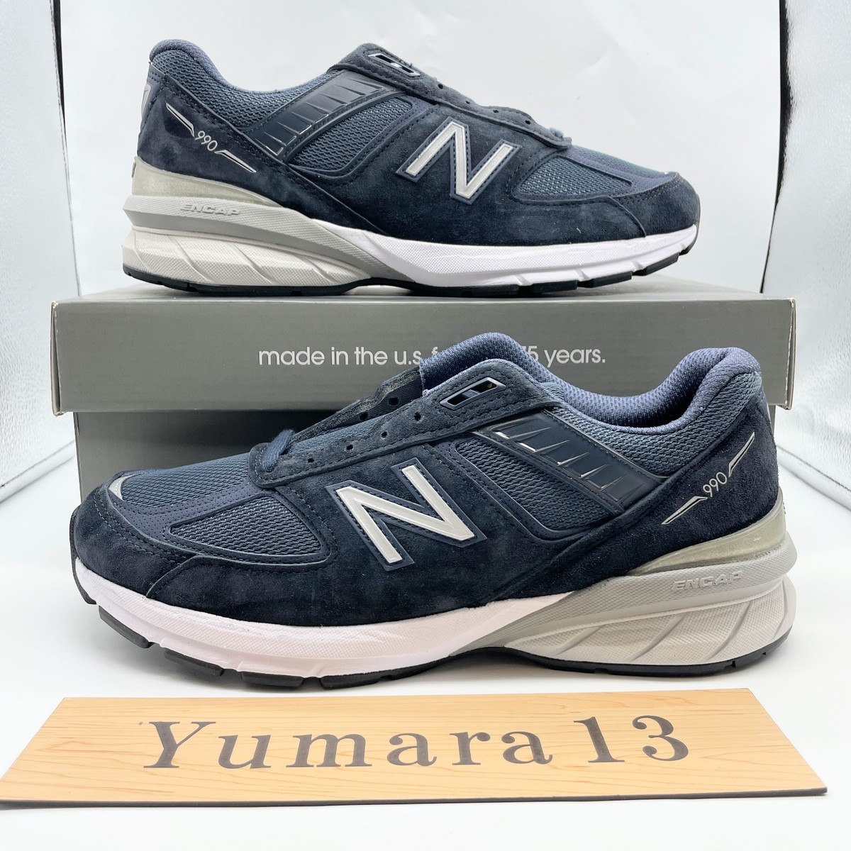 New Balance 990v5 made in USA ネイビー　26cm New Balance 990V5 Made in USA Navy Silver M990NV5 Men's Size