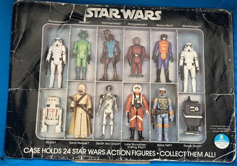 Star Wars Vintage 1977 22 Complete Original Kenner Figures with Vinyl Case - Image 3 of 4