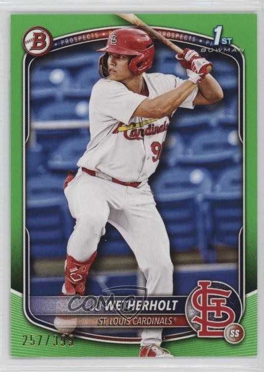 2025 Bowman Prospects Neon Green 257/399 JJ Wetherholt #BP-22 1bk5