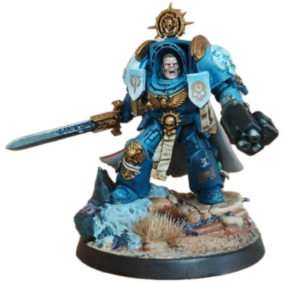 Warhammer Ultramarine Space Marine Leviathan Captain Terminator gut bemalt