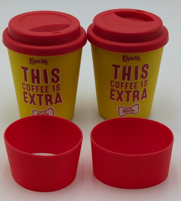 8 oz. Kahlua Hard Plastic Coffee Cup/Mug Silicone Lid & Sleeve x2 | eBay