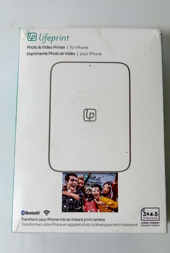 Lifeprint Portable 3" x 4.5" Photo Video Printer for iPhone - White - Picture 3 of 7
