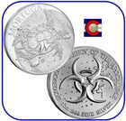 2024 Zombucks World Mortuga BU 1 oz 0.999 Silver Round/Coin in Capsule