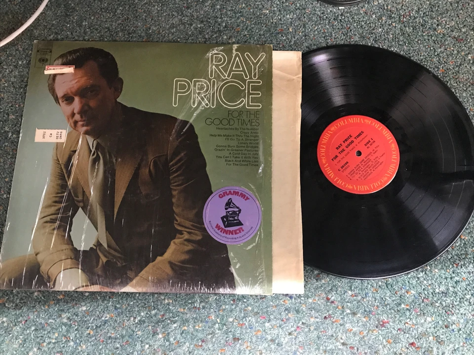 Ray Price - For The Good Times Columbia C30106 GRAMMY HYPE Sticker COUNTRY 1970 - Image 3 of 3